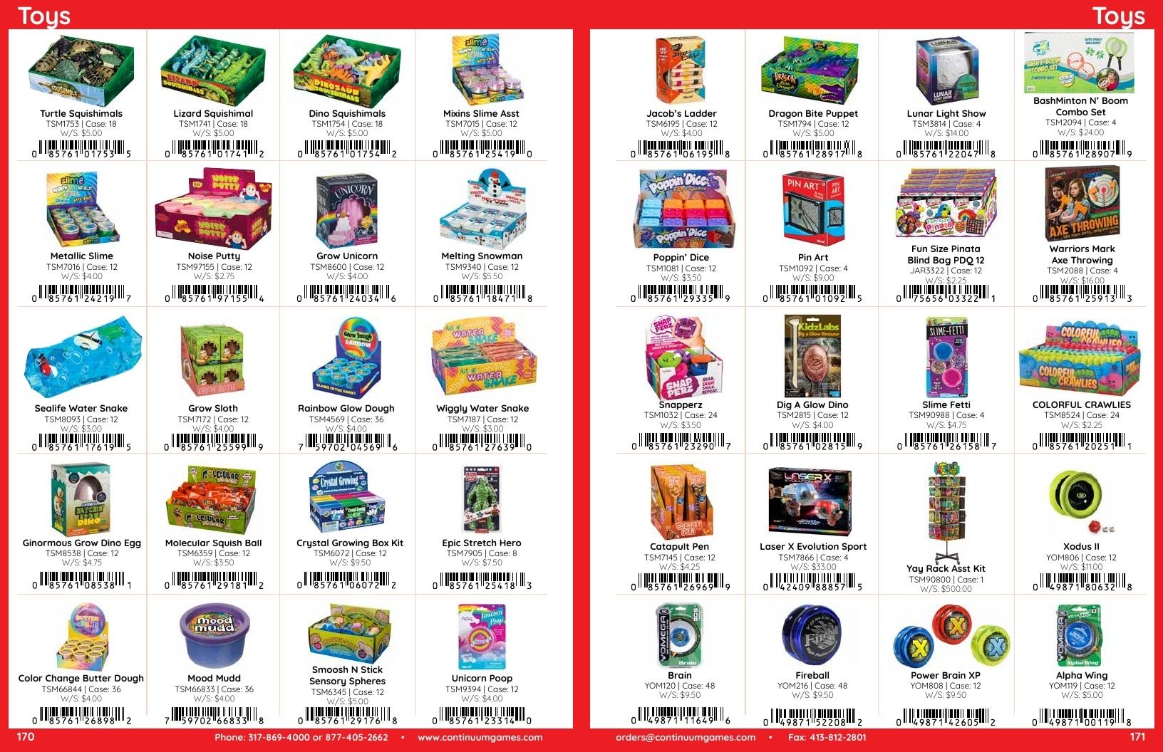 Continuum Games Annual Games Catalog Weekly Ad January 1 - December 31, 2026