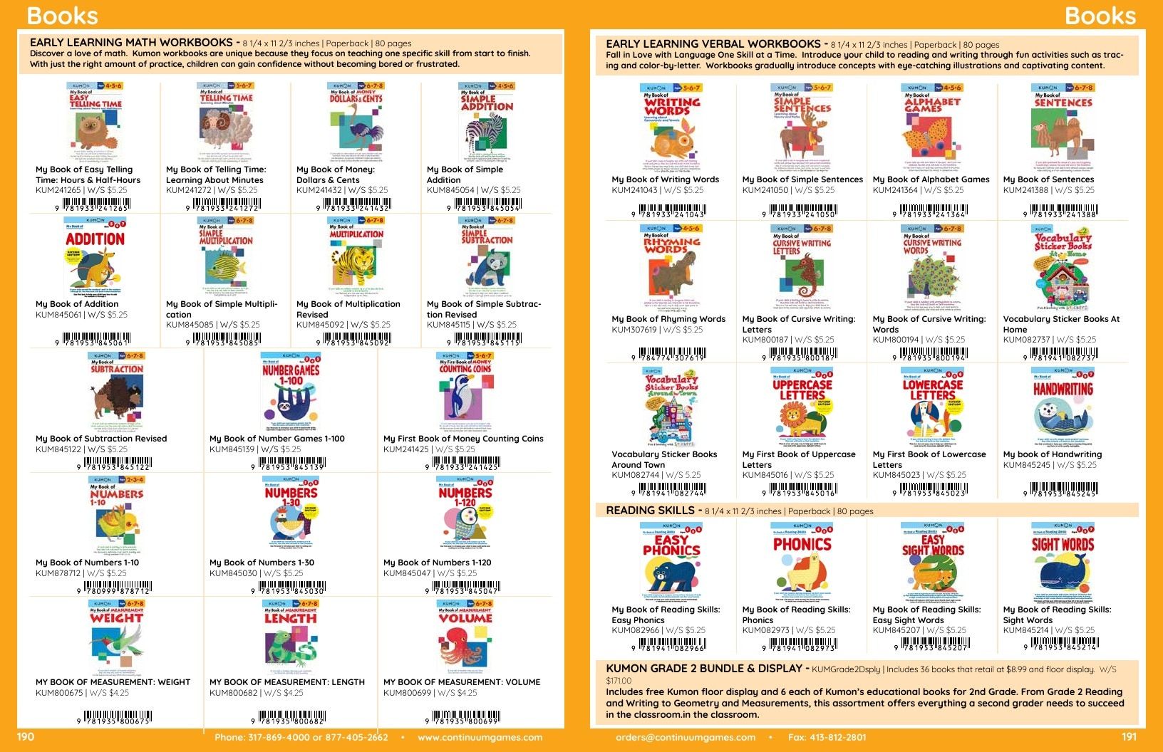 Continuum Games Annual Games Catalog Weekly Ad January 1 - December 31, 2026