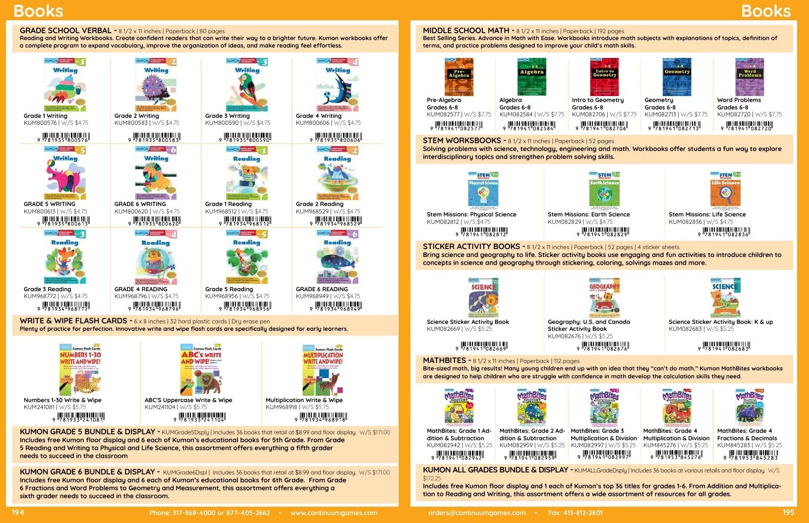 Continuum Games Annual Games Catalog Weekly Ad January 1 - December 31, 2026