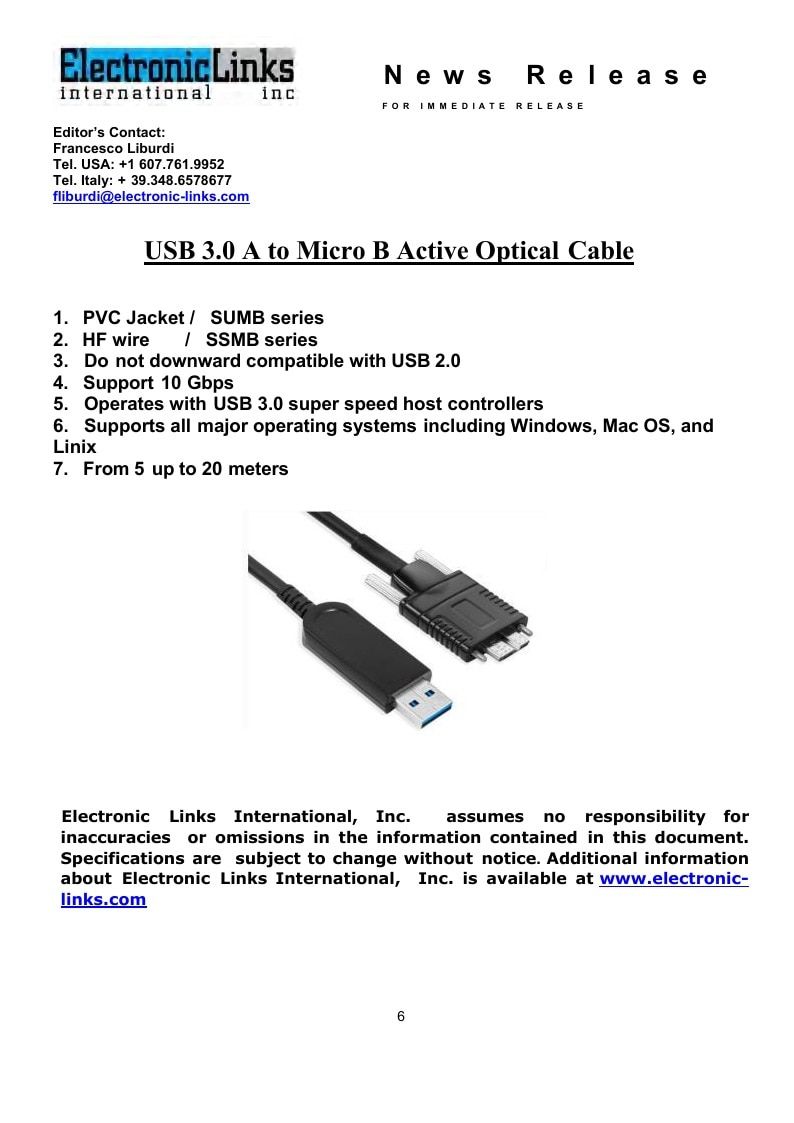 Electronic Links International Electronics Catalog Weekly Ad January 1 - December 31, 2026