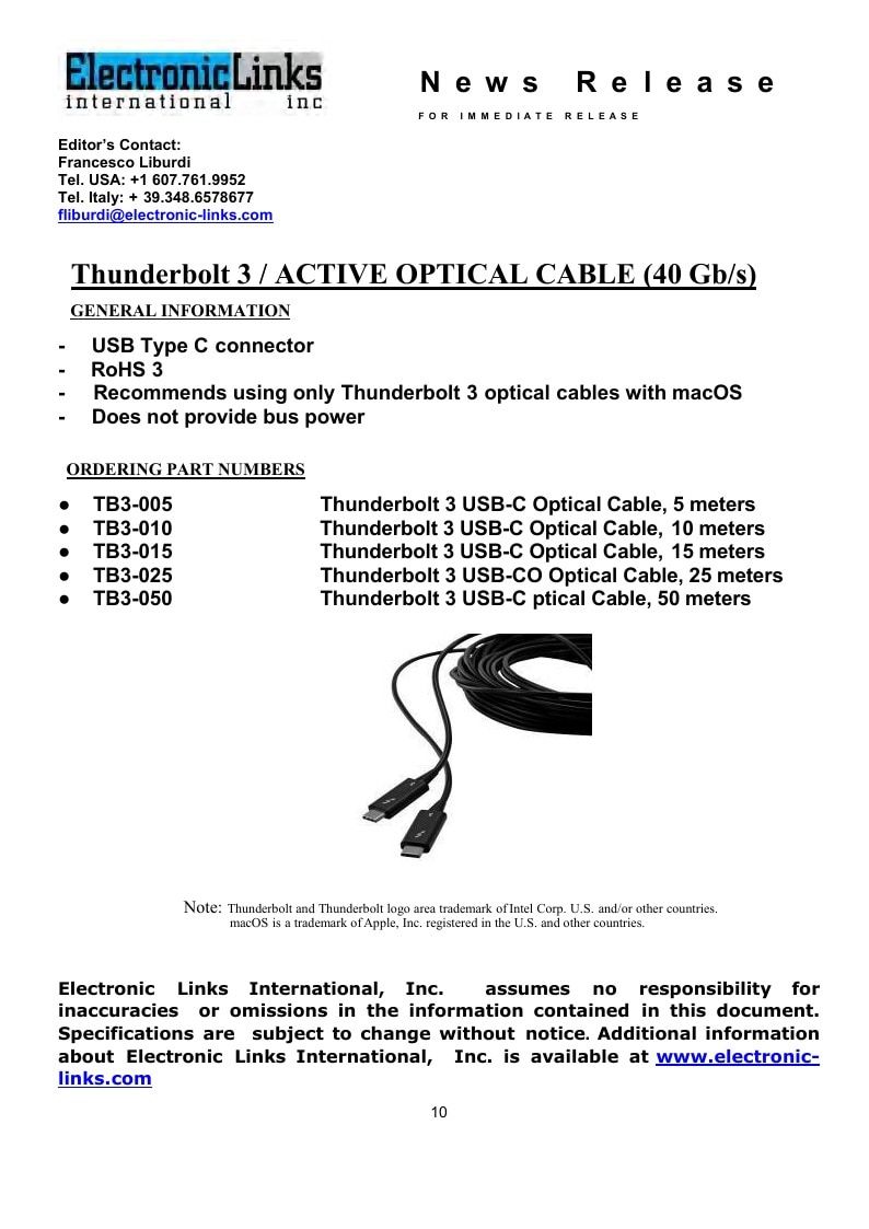 Electronic Links International Electronics Catalog Weekly Ad January 1 - December 31, 2026