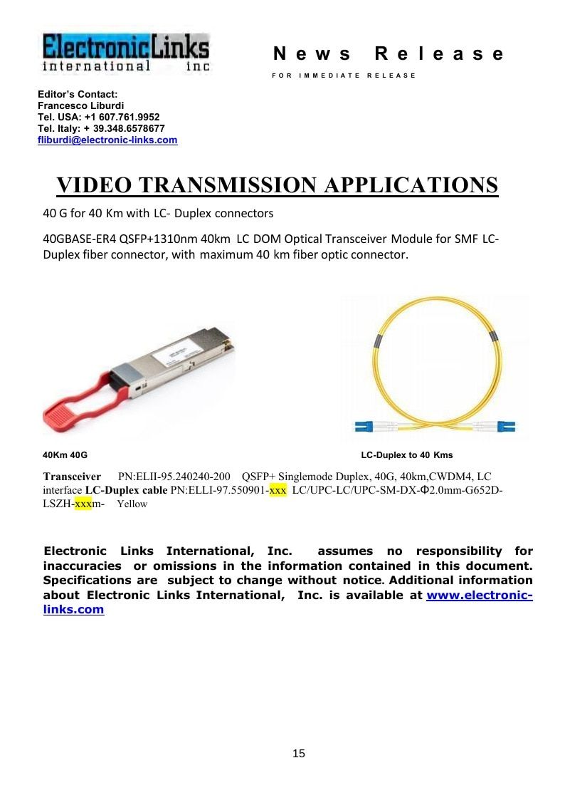 Electronic Links International Electronics Catalog Weekly Ad January 1 - December 31, 2026