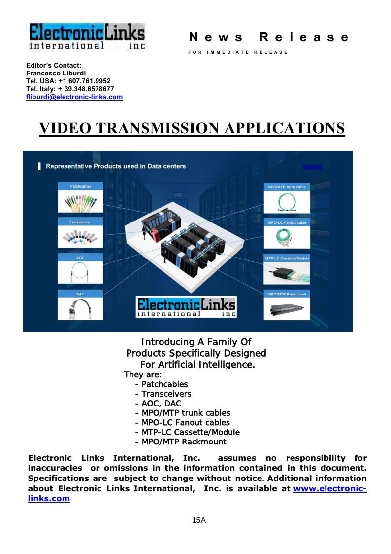 Electronic Links International Electronics Catalog Weekly Ad January 1 - December 31, 2026