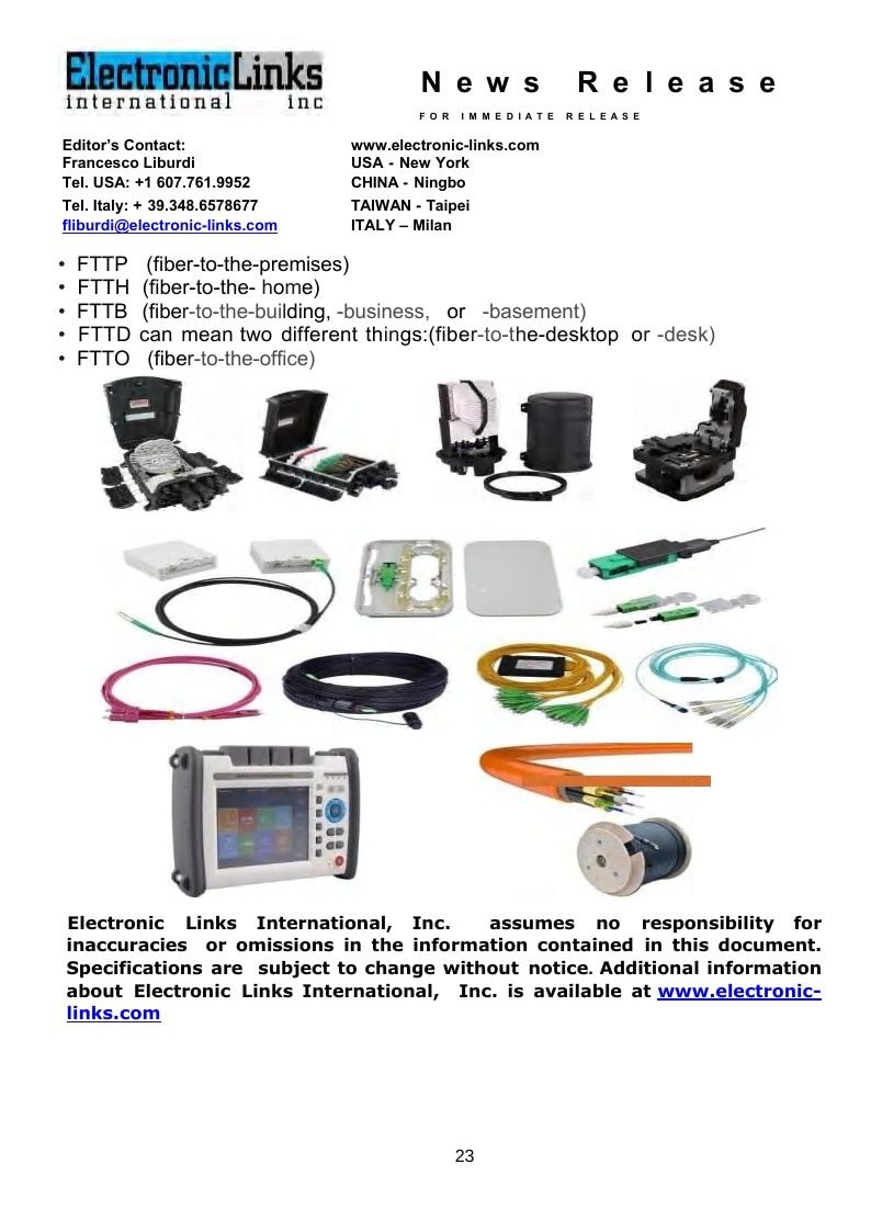 Electronic Links International Electronics Catalog Weekly Ad January 1 - December 31, 2026