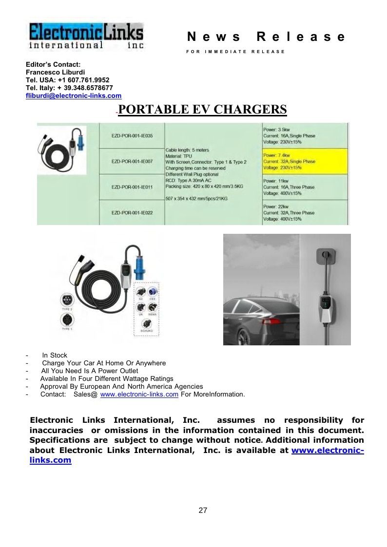 Electronic Links International Electronics Catalog Weekly Ad January 1 - December 31, 2026