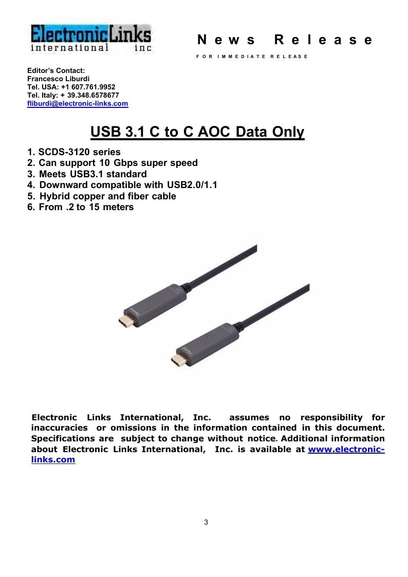 Electronic Links International Electronics Catalog Weekly Ad January 1 - December 31, 2026