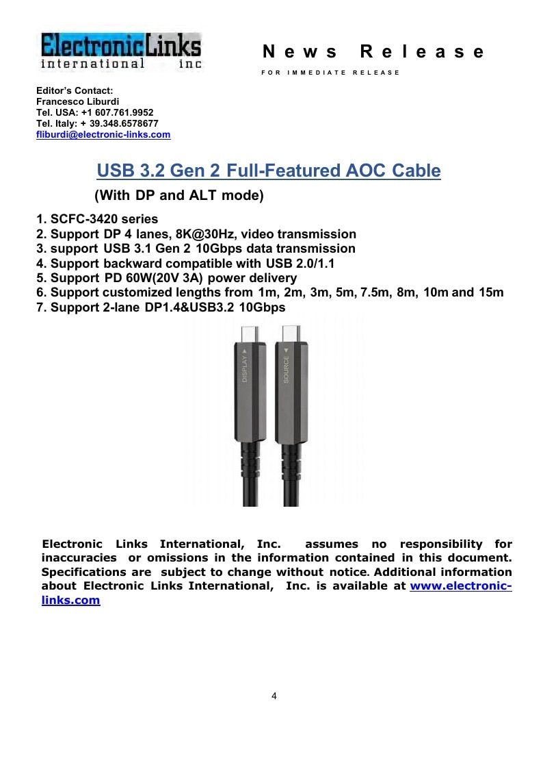 Electronic Links International Electronics Catalog Weekly Ad January 1 - December 31, 2026