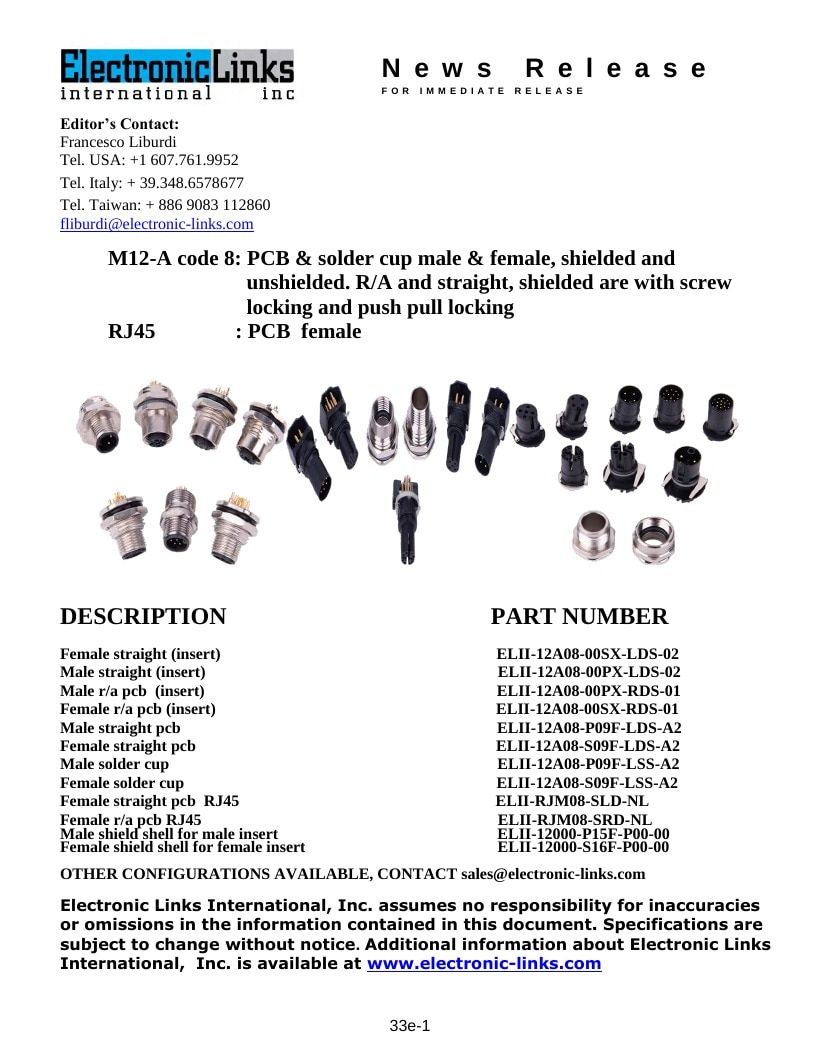 Electronic Links International Electronics Catalog Weekly Ad January 1 - December 31, 2026