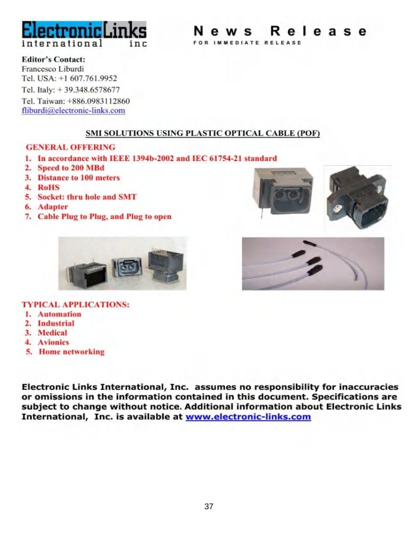 Electronic Links International Electronics Catalog Weekly Ad January 1 - December 31, 2026