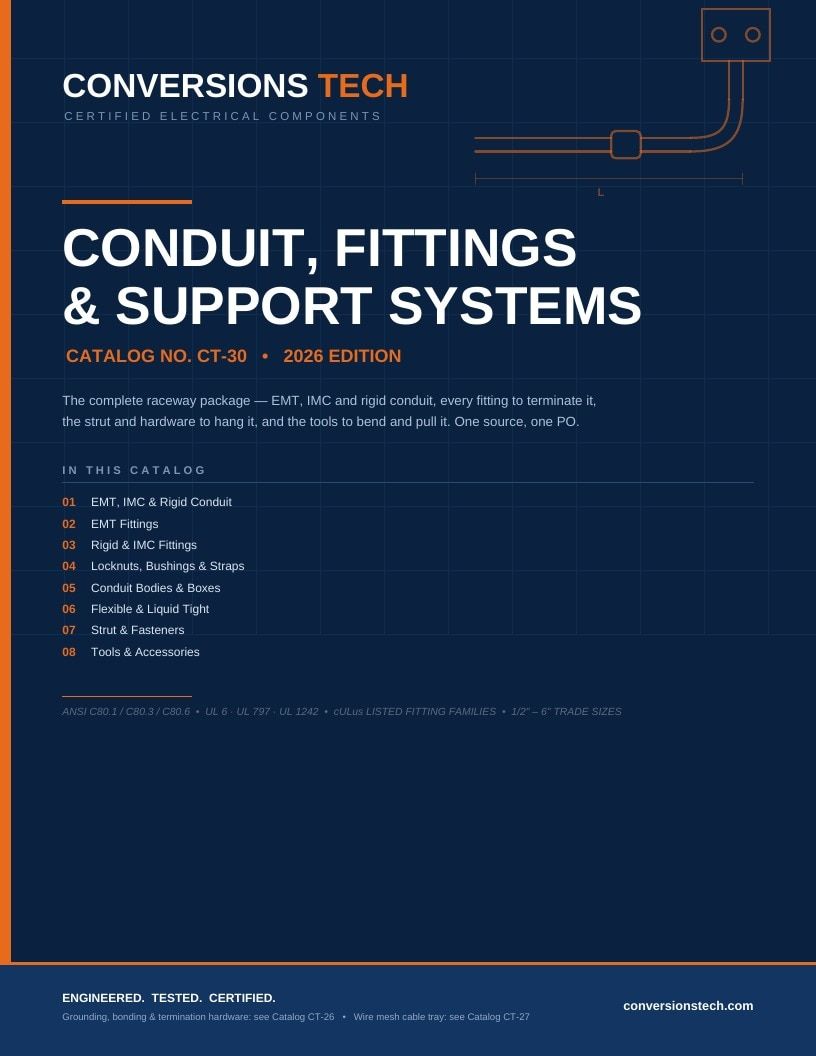 Conversions Tech Conduit Systems Catalog Weekly Ad January 1 - December 31, 2026