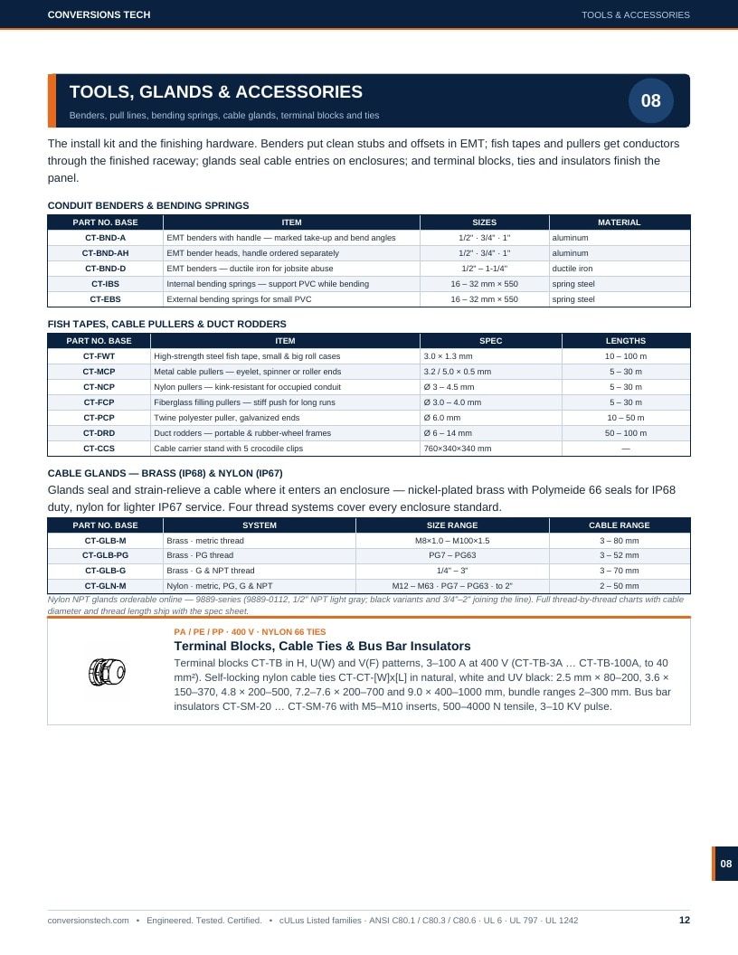 Conversions Tech Conduit Systems Catalog Weekly Ad January 1 - December 31, 2026
