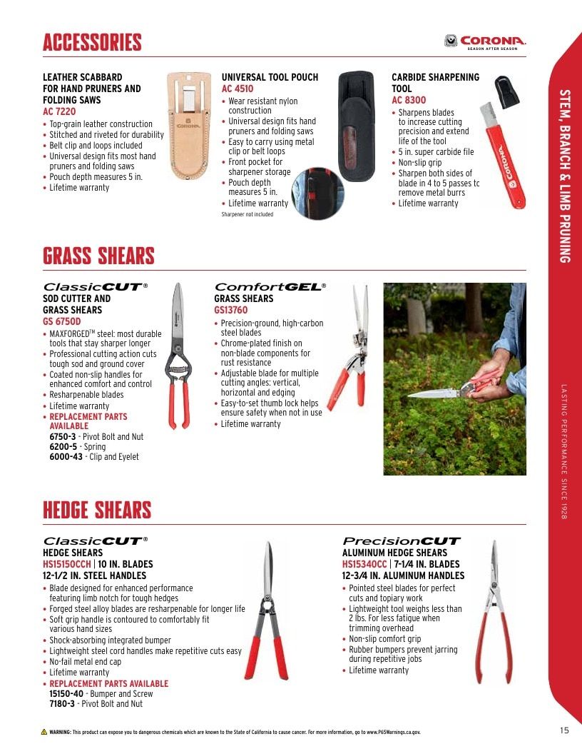 Corona Tools Garden Tools Catalog Weekly Ad January 1 - December 31, 2026