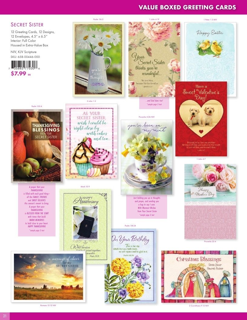 Faithfully Yours Boxed Cards Catalog Weekly Ad January 1 - December 31, 2026