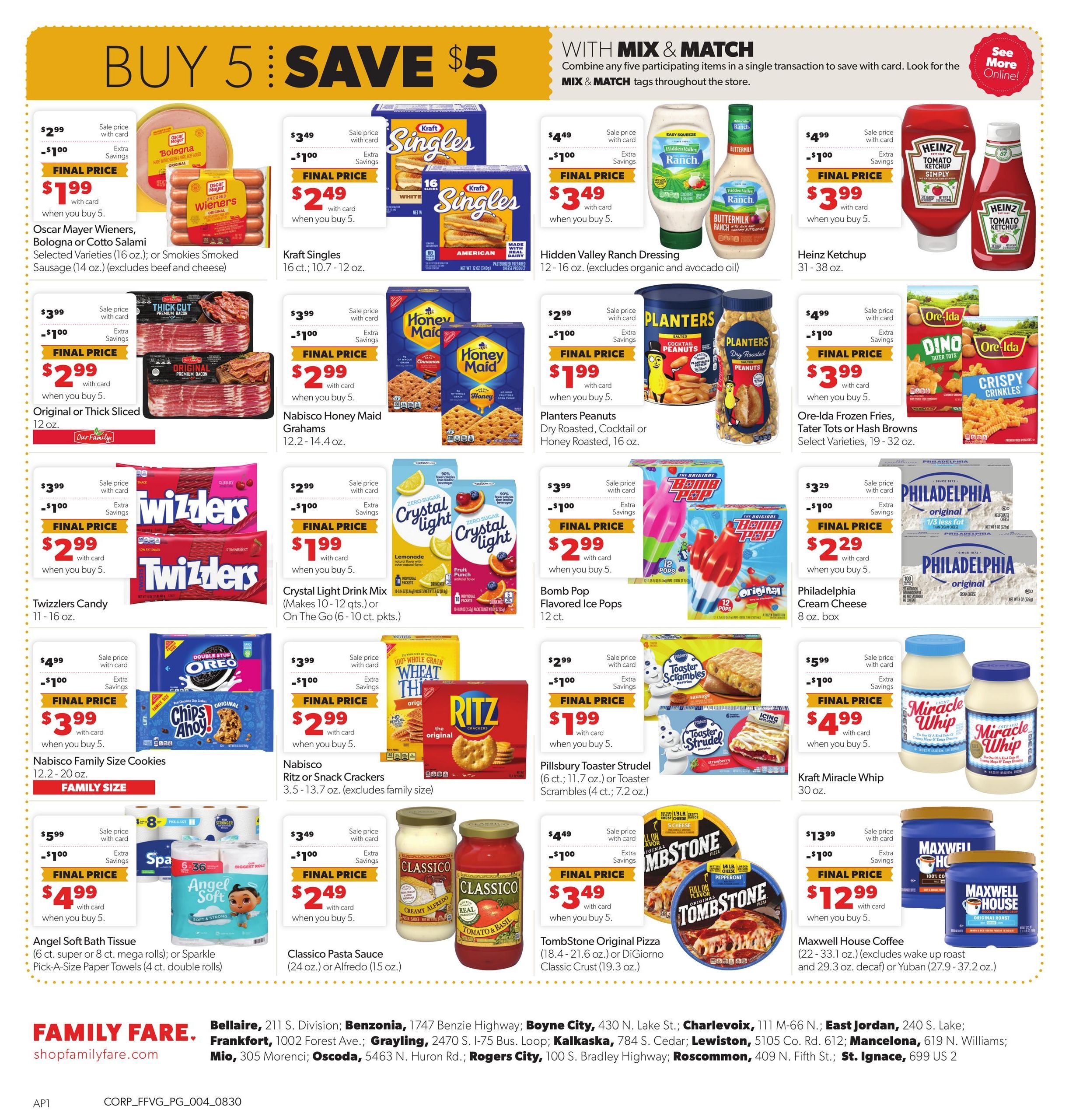 Family Fare (Atlanta-Traverse City Area, MI) Weekly Ad August 30 - September 5, 2026