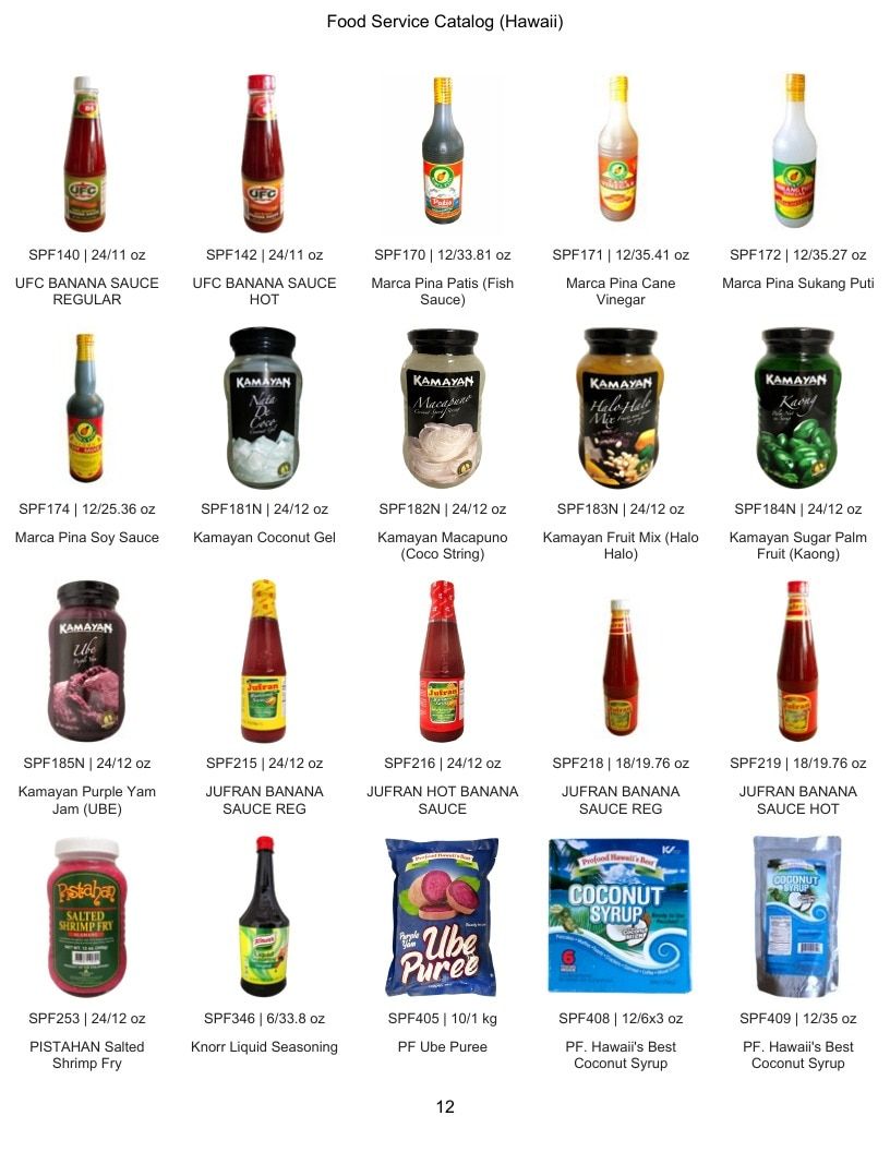 Family Foods International Hawaii Food Service Catalog Weekly Ad January 1 - December 31, 2026
