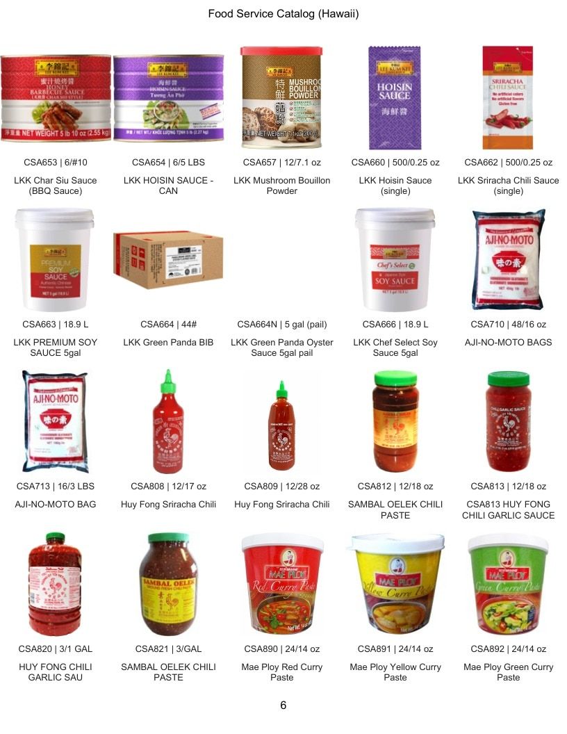 Family Foods International Hawaii Food Service Catalog Weekly Ad January 1 - December 31, 2026