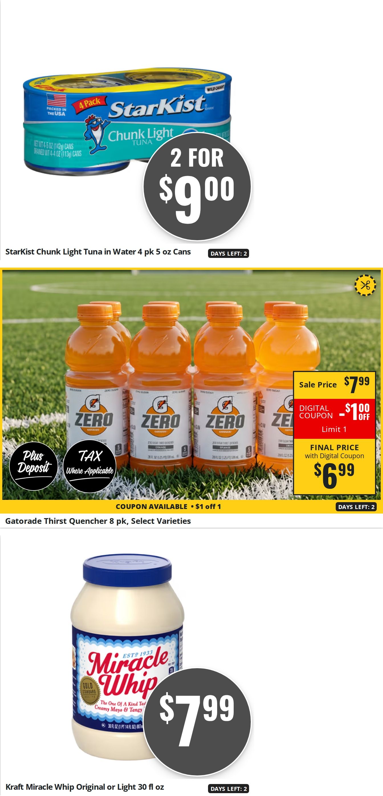 Fitzgerald's Foods Weekly Ad August 28 - September 3, 2026