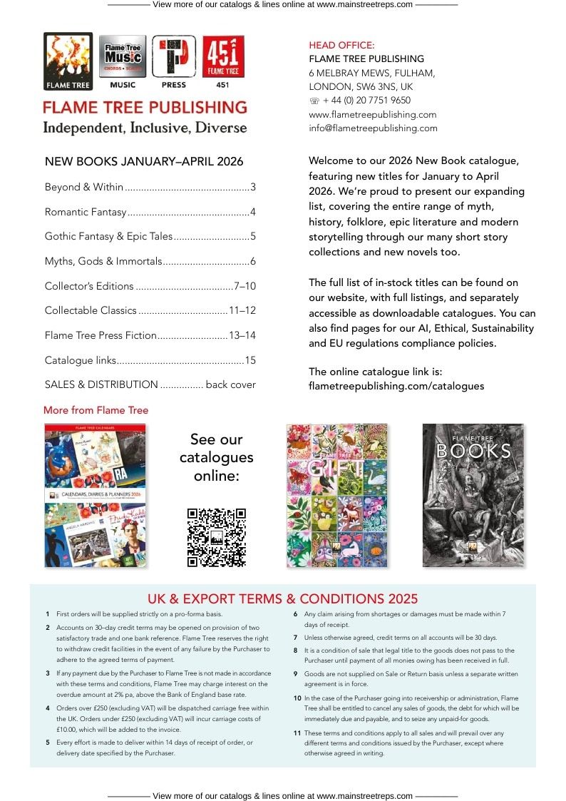 Flame Tree Books New Books Catalog Weekly Ad January 1 - December 31, 2026