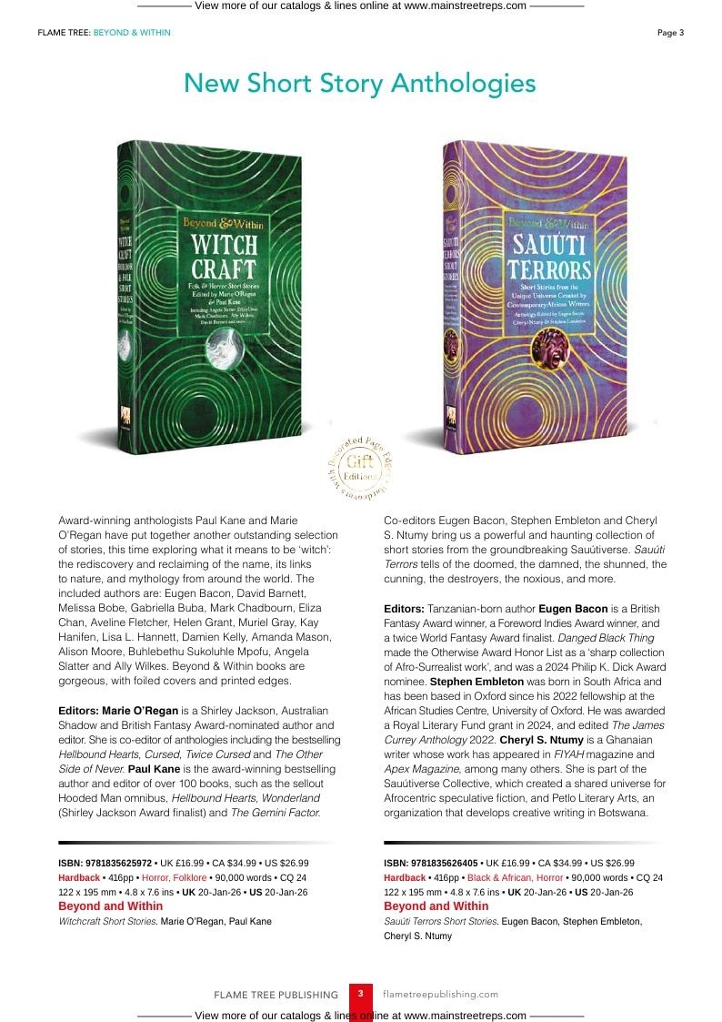 Flame Tree Books New Books Catalog Weekly Ad January 1 - December 31, 2026