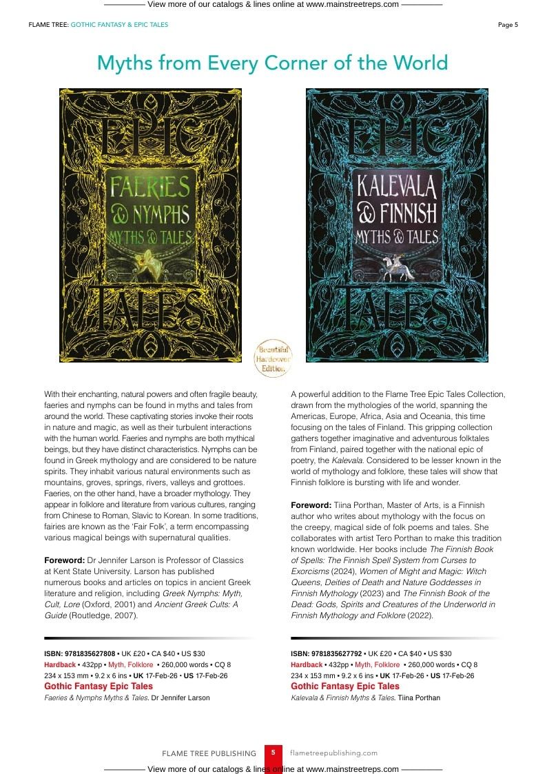 Flame Tree Books New Books Catalog Weekly Ad January 1 - December 31, 2026