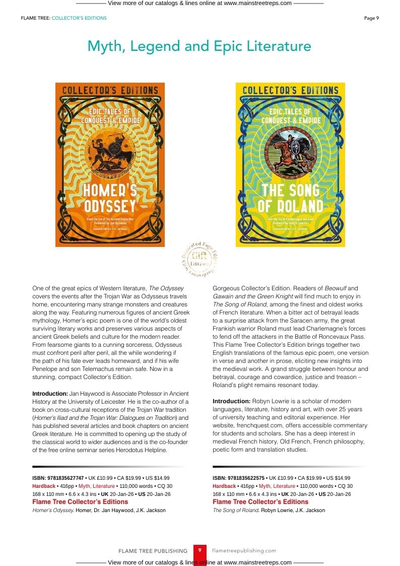 Flame Tree Books New Books Catalog Weekly Ad January 1 - December 31, 2026