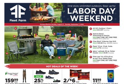 Fleet Farm (Afton Area, MN) Weekly Ad August 31 - September 7, 2026