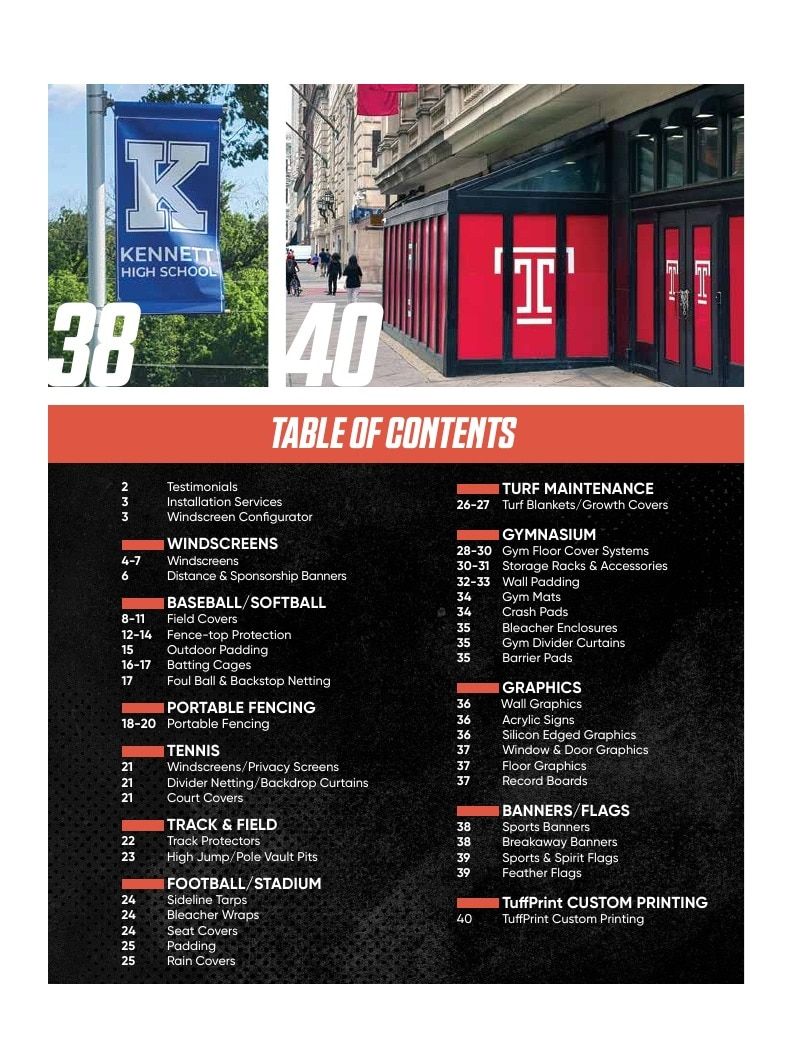 CoverSports Athletic Facility Products Catalog Weekly Ad January 1 - December 31, 2026