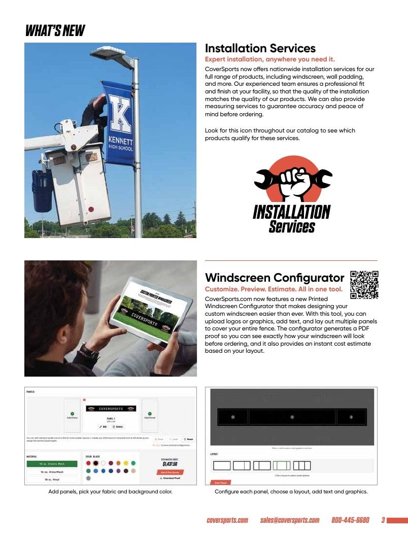 CoverSports Athletic Facility Products Catalog Weekly Ad January 1 - December 31, 2026
