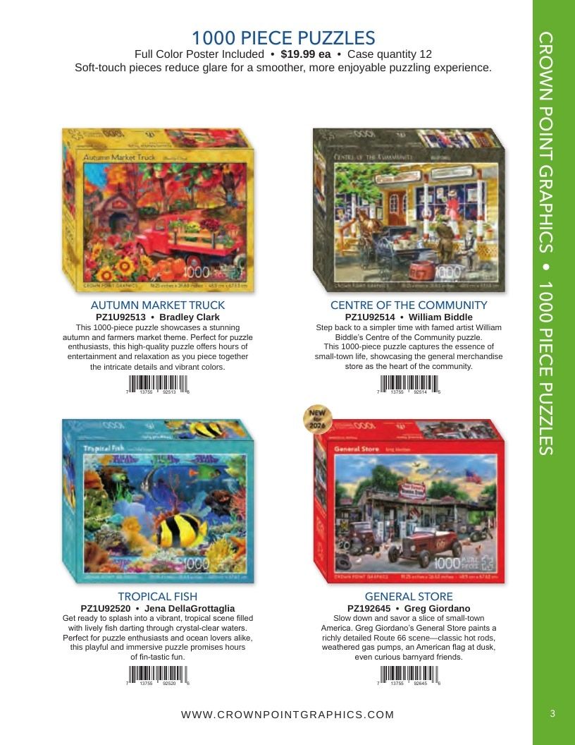 Crown Point Graphics Cards and Puzzles Catalog Weekly Ad January 1 - December 31, 2026