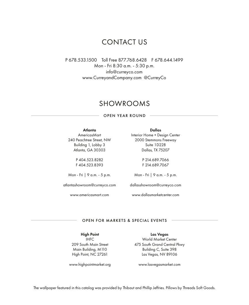 Currey & Company Inspiration Guide Weekly Ad January 1 - December 31, 2026