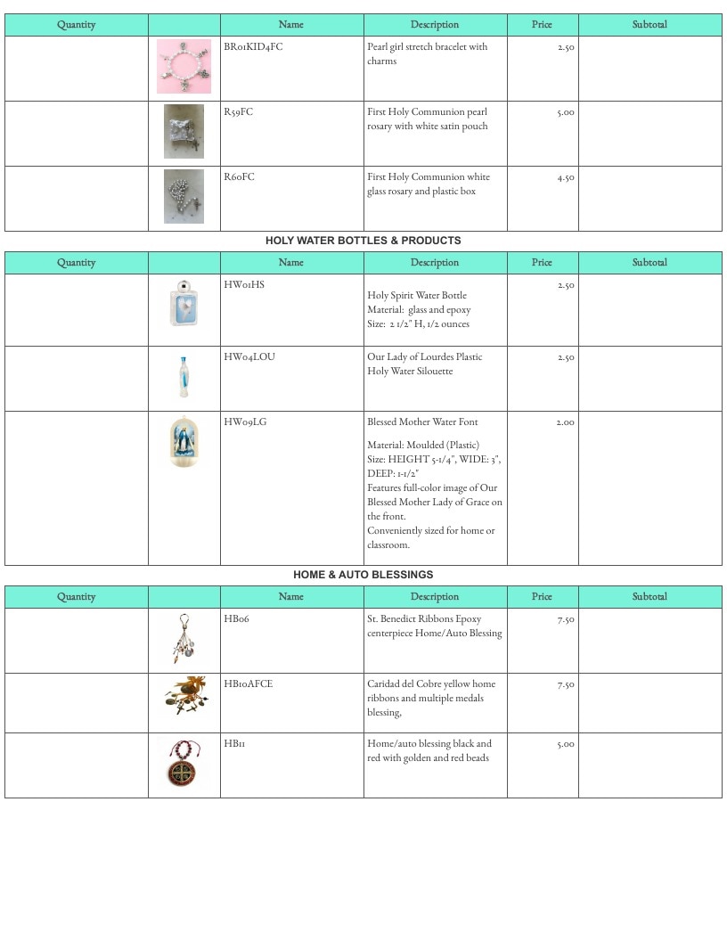 Forever Catholic Catholic Gifts Catalog Weekly Ad January 1 - December 31, 2026