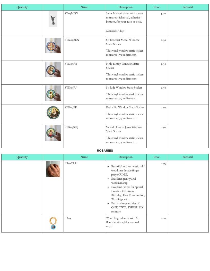 Forever Catholic Catholic Gifts Catalog Weekly Ad January 1 - December 31, 2026