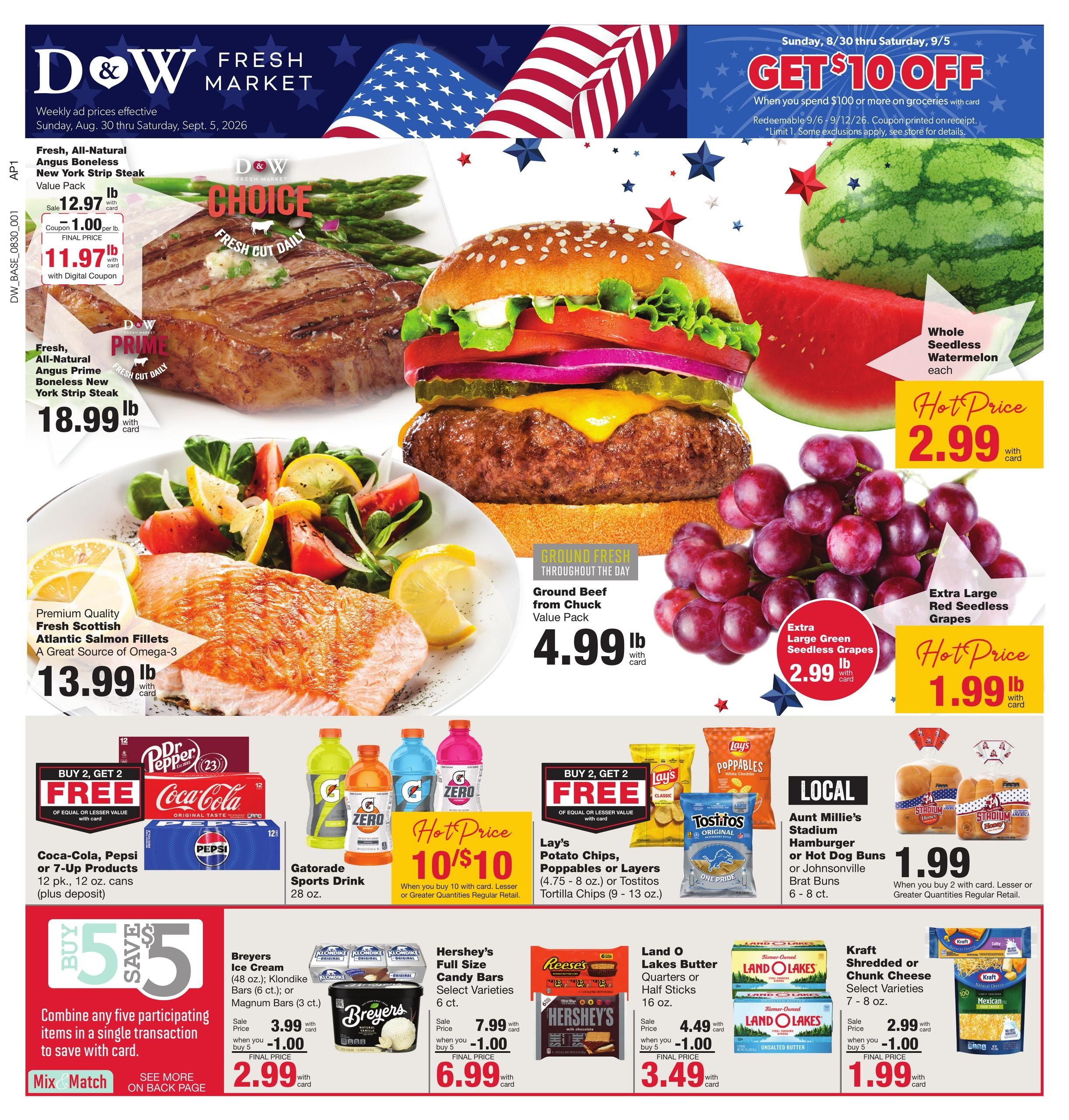 D&W Fresh Market Weekly Ad August 30 - September 5, 2026