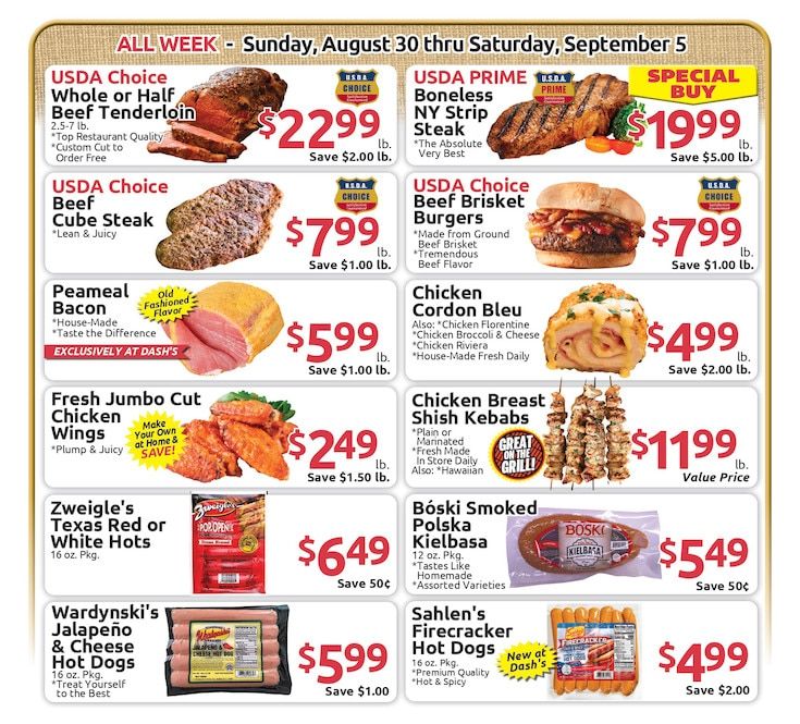 Dash's Market Weekly Ad August 30 - September 5, 2026