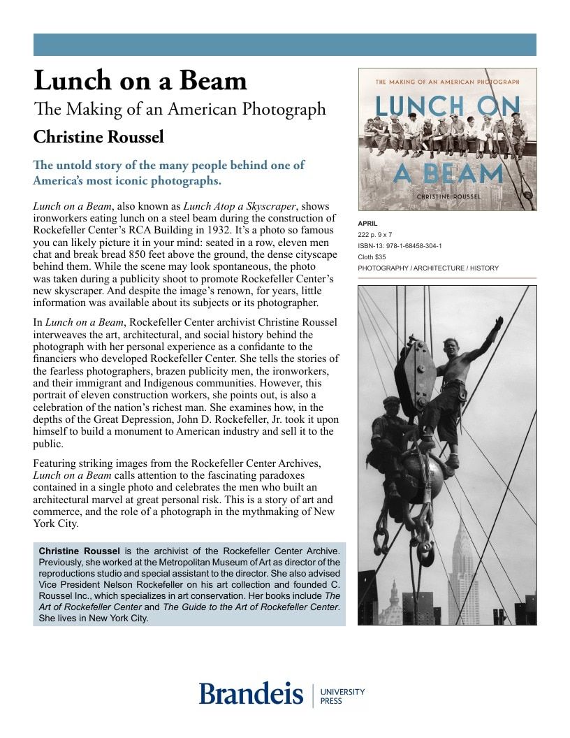 Brandeis University Press Spring Books Catalog Weekly Ad January 1 - December 31, 2026