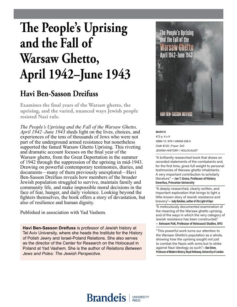 Brandeis University Press Spring Books Catalog Weekly Ad January 1 - December 31, 2026