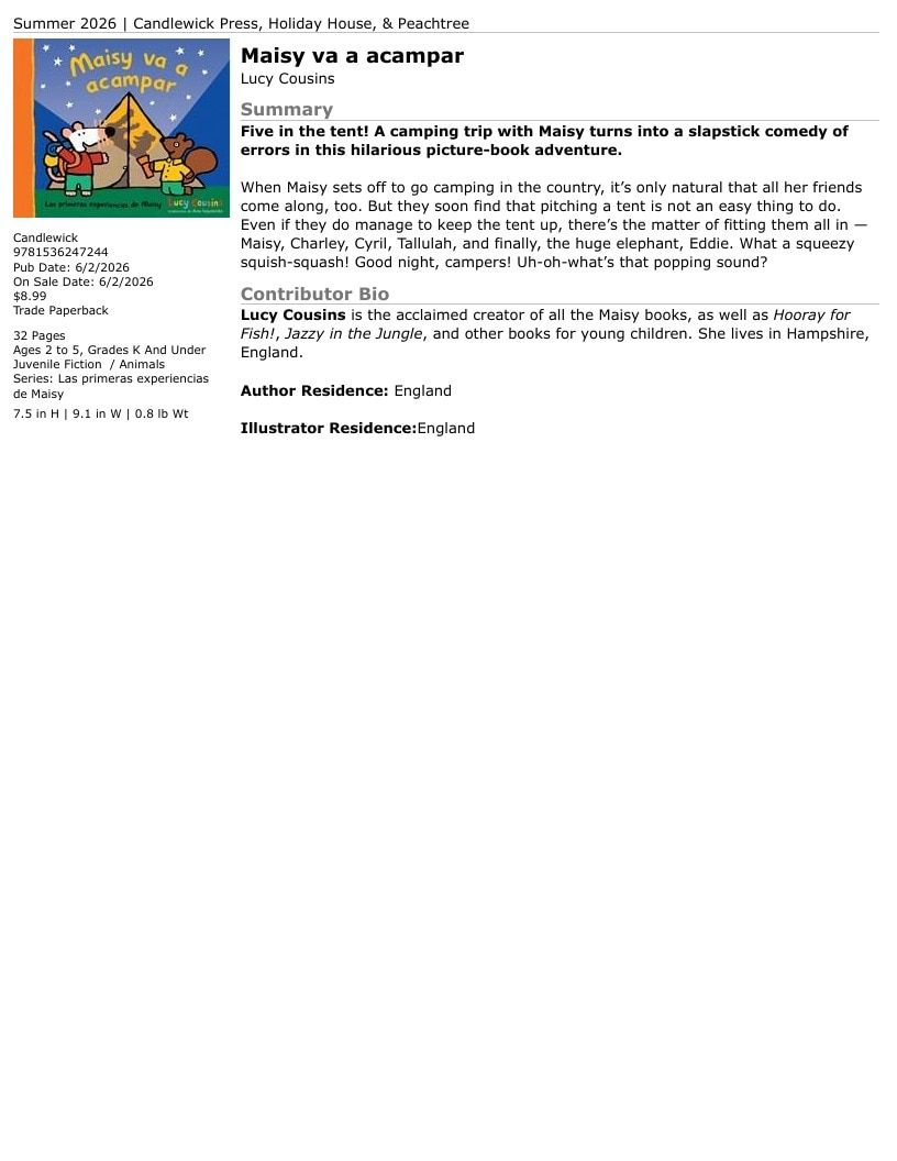 Candlewick Press Summer Books Catalog Weekly Ad January 1 - December 31, 2026