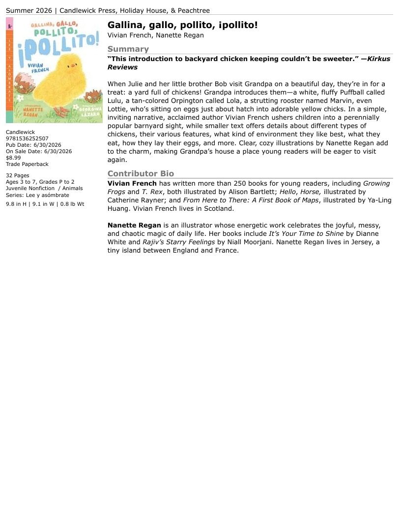 Candlewick Press Summer Books Catalog Weekly Ad January 1 - December 31, 2026