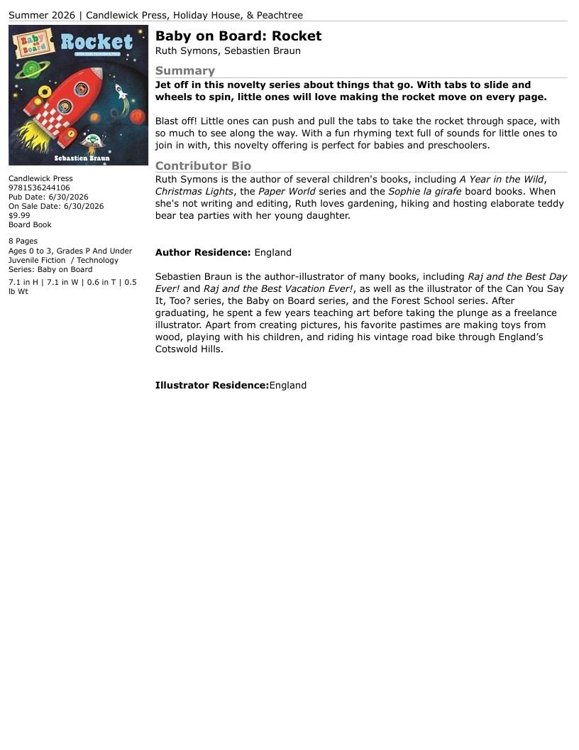 Candlewick Press Summer Books Catalog Weekly Ad January 1 - December 31, 2026