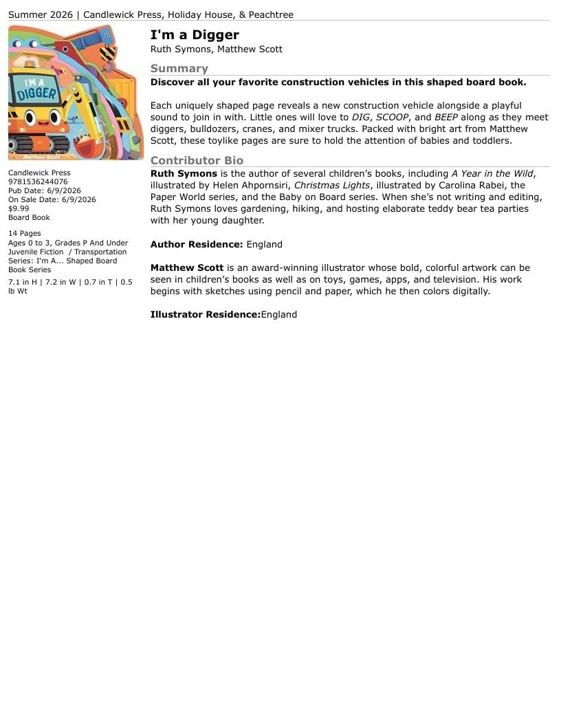 Candlewick Press Summer Books Catalog Weekly Ad January 1 - December 31, 2026