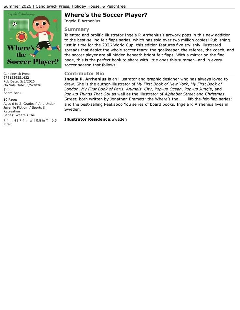 Candlewick Press Summer Books Catalog Weekly Ad January 1 - December 31, 2026