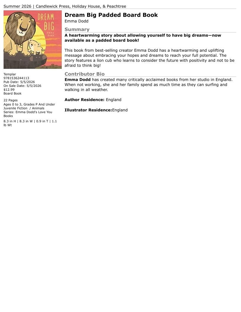 Candlewick Press Summer Books Catalog Weekly Ad January 1 - December 31, 2026