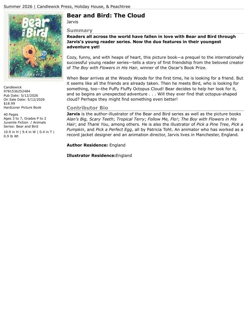 Candlewick Press Summer Books Catalog Weekly Ad January 1 - December 31, 2026