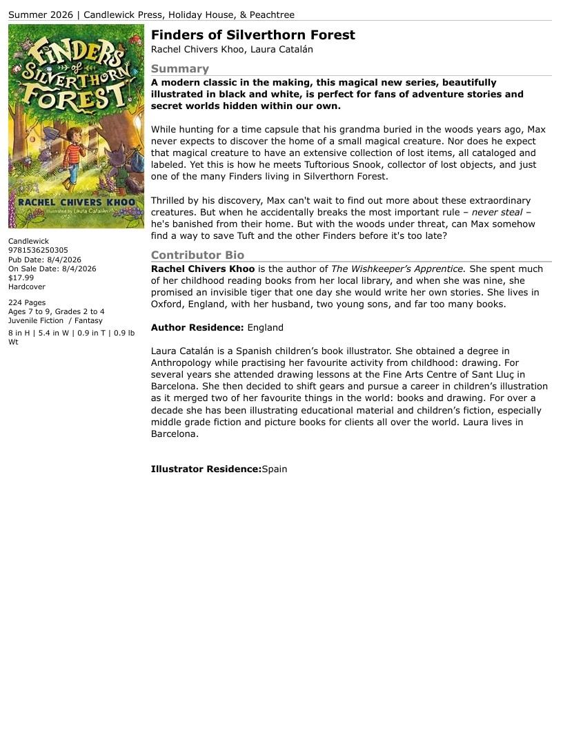Candlewick Press Summer Books Catalog Weekly Ad January 1 - December 31, 2026