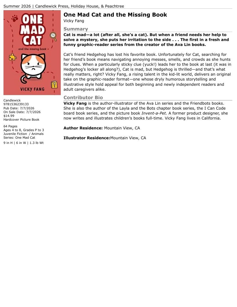 Candlewick Press Summer Books Catalog Weekly Ad January 1 - December 31, 2026