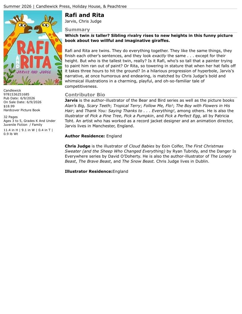 Candlewick Press Summer Books Catalog Weekly Ad January 1 - December 31, 2026