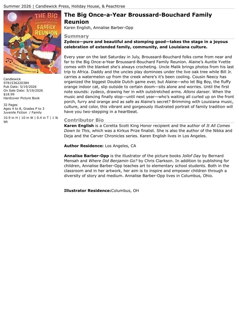 Candlewick Press Summer Books Catalog Weekly Ad January 1 - December 31, 2026