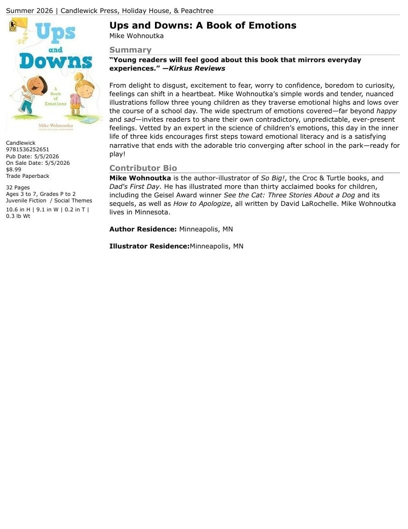 Candlewick Press Summer Books Catalog Weekly Ad January 1 - December 31, 2026