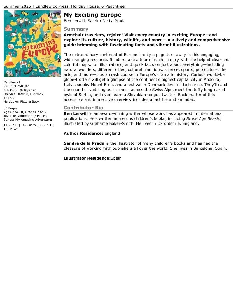 Candlewick Press Summer Books Catalog Weekly Ad January 1 - December 31, 2026