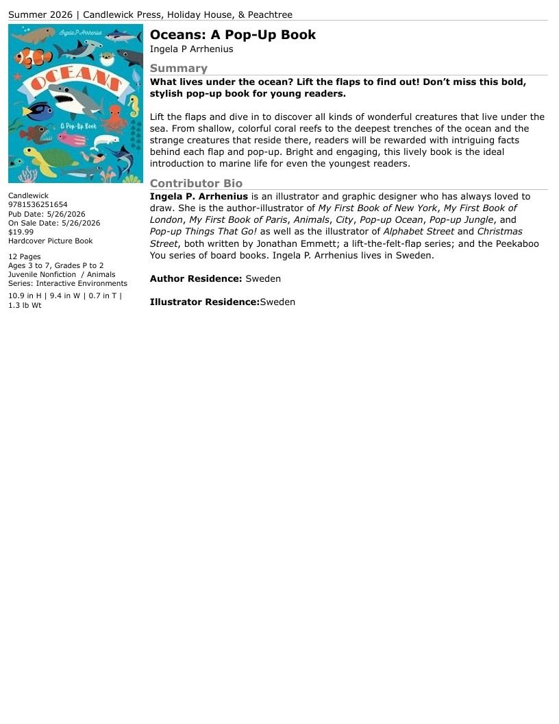 Candlewick Press Summer Books Catalog Weekly Ad January 1 - December 31, 2026